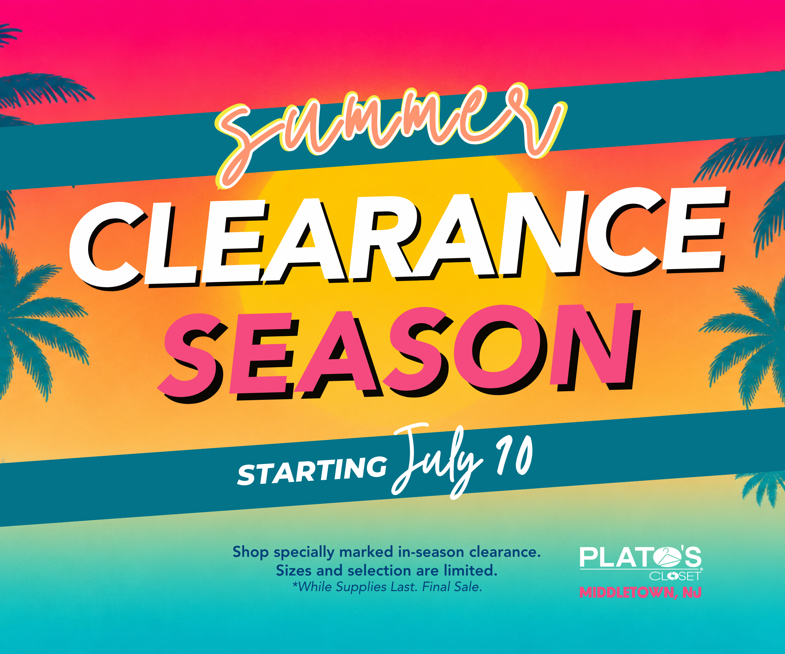 Don't Miss Summer Clearance